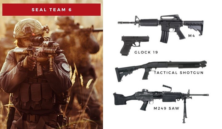 seal team 6 m4 rifle