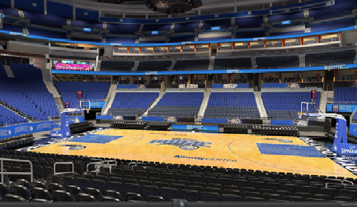 Orlando Magic Nba Basketball Terrace A Seating, Florida, Usa, Travel 